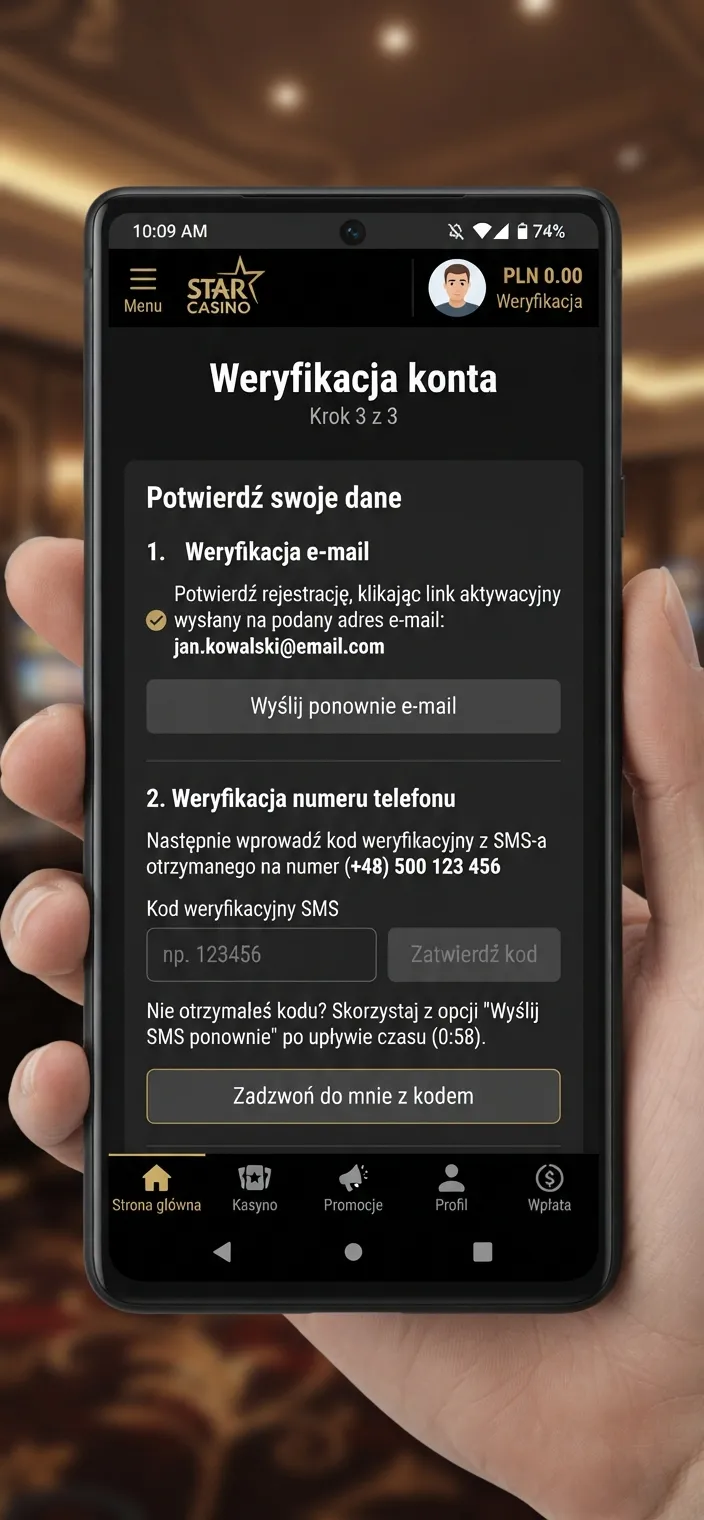 Weryfikacja e-maila i telefonu