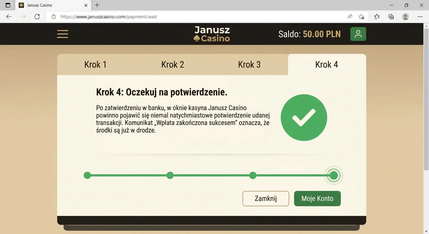 Krok 4: Oczekuj na potwierdzenie