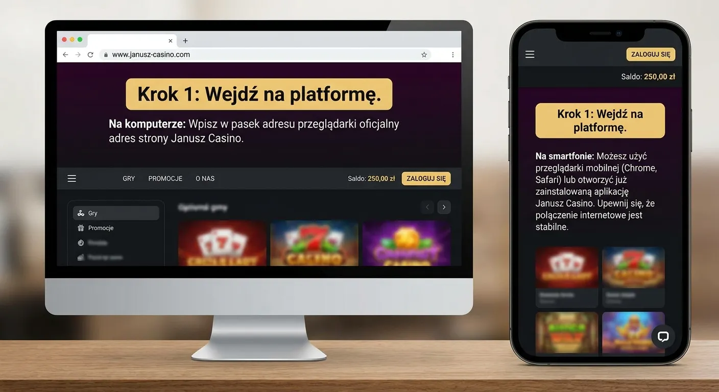 Krok 1: Wejdź na platformę